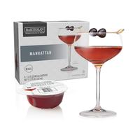 Bartesian Manhattan - Capsules de mélange pour cocktails, sans alcool, simples à utiliser pour un cocktail de qualité bar à la maison - 8 unités