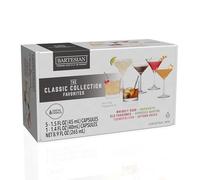 Bartesian The Classic Collection 55524 Lot de 6 capsules à cocktail pour machine à cocktail Bartesian Premium