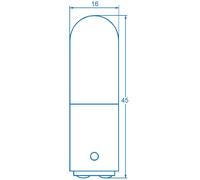 Barthelme 00100029 Petite ampoule tubulaire 220 V, 260 V 6 W, 10 W BA15d clair 1 pc(s)