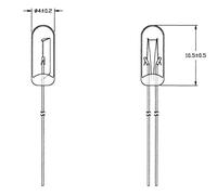 Barthelme 21616500 Ampoule spéciale clair T1 1/4 WT 16 V 50 mA 1 set