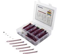 Barthelme Assortiment de LEDs rouge, bleu, vert, jaune, blanc froid, blanc chaud rond 3 mm 100 mcd,