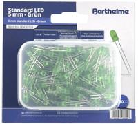 Barthelme Assortiment de LEDs vert rond 5 mm 120 mcd 35 ° 20 mA 2 V