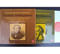 Bartholdy Quartett - Sämtliche Streichquartette Folge 1 und Folge 2. Streichquartett op. 44 Nr. 1 - 3, op. 13, op. 12, op. 80, Streichquartett Es Dur, Andante und Scherzo op. 81, Capriccio e moll, Fuga Es Dur. Bartholdy Quartett. Stereo