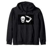 Bartholomew Roberts Drapeau Pirate Jolly Roger Skull Captain Sweat à Capuche