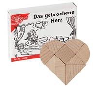 Bartl 102241 - Mini puzzle en bois - Le cœur brisé composé de 9 petites pièces en bois