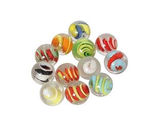 Bartl 111710 Spirale 25 mm Lot de 12 billes décoratives en verre pour décorer