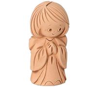 Bartl - Ange Gardien en Argile Naturelle Brun - Figurine Religieuse
