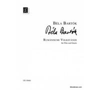 Partitions classique UNIVERSAL EDITION BARTOK BELA - DANSES ROUMAINES POUR FLûTE ET GUITARE Flûte traversière