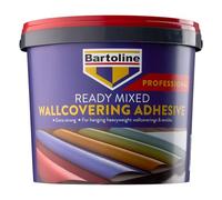 Bartoline Adhésif Bartoline Extra Fort pour Revêtements Muraux 5 kg - pour Vinyle, Textiles, Toile de Jute et Carreaux de Polystyrène, Facile à Appliquer, Forte Adhérence, Finition Lisse