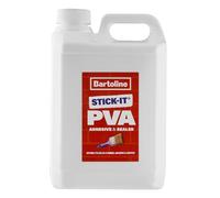 Bartoline Colle et Scellant Pva Bartoline 2,5 L - Apprêt, Colle et Scellant Polyvalent pour Béton, Bois, Carreaux, Tissu et Plus encore, Anti-Poussière, Collage et Scellement