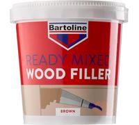 Bartoline Ready Mixed Wood Filler Brown 1 kg - Mastic Durable et Facile à Utiliser pour Les Réparations de Bois à l'Intérieur et à l'Extérieur