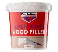 Bartoline Ready Mixed Wood Filler White 1 kg, Mastic Durable et Facile à Utiliser pour Les Réparations de Bois à l'Intérieur et à l'Extérieur