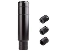 BARTOO Pommeau de levier de vitesse lourd en alliage d'aluminium, 12,7 cm, avec 3 adaptateurs filetés M8 M10 M12, s'adapte à la plupart des véhicules manuels automatiques (noir)