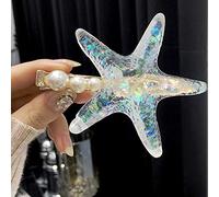 BARTOSI Lot de 2 grandes pinces à cheveux en forme d'étoile de mer et de sirène, pour femmes et filles