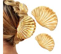 BARTOSI Lot de 2 pinces à cheveux en métal doré pour femmes et filles