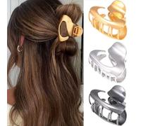 BARTOSI Lot de 3 petites pinces à cheveux en métal doré antidérapantes pour cheveux tendance pour femmes et filles