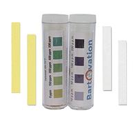 Bartovation Kit de test sanitaire de restaurant pour groupe d'ammonium quaternaire, 0 à 400 ppm et chlore 10 à 200 ppm, papier test (2 boîtes de 100 bandes de papier)