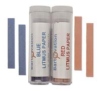 Bartovation Rouge et bleu litmus papier acide/base indicateur bandes combo pack avec 200 bandes (qualitatives tests graphique non couleur)