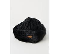 Barts Bonnet Cable Bandhat – Tricot, Fausse fourrure – Noir, Taille unique