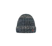 Barts Bonnet Beanie Akotan Femme/Homme - pour l'hiver a Revers avec Revers, Doublure Hiver Automne-Hiver - Taille Unique Bleu