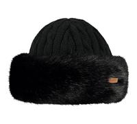 Barts Bonnet Cable Bandhat – Tricot, Fausse fourrure – Noir, Taille unique