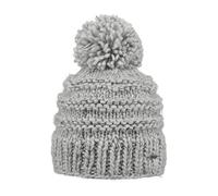 Barts Bonnet Jasmin Femme - avec Pompon Bonnets de Ski a Doublure, Doublure Automne-Hiver Hiver - Taille Unique Gris Clair