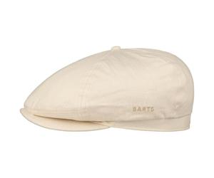 Barts Casquette Plate Melange Jamaica Homme - en Lin Gavroche Coton avec Visiere, Doublure, Doublure Ete Printemps-ete - Taille Unique Blanc Creme
