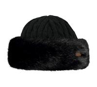 Barts Bonnet Cable Bandhat – Tricot, Fausse fourrure – Noir, Taille unique