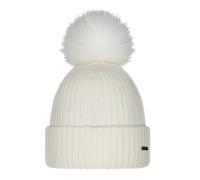 Barts Bonnet d'hiver Kenzie tricoté à pompon crème Taille unique