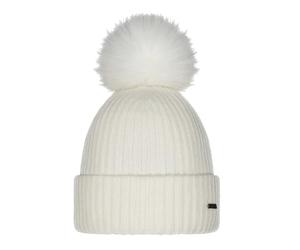 Barts Kenzie Bonnet d'hiver tricoté à Pompon, crème, Taille Unique