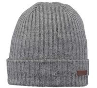 Barts Wilbert Turnup, Béret Homme, Gris (HEATHER GREY 0002), Taille unique (Taille fabricant: UNI)