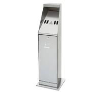 Cendrier sur colonne inox