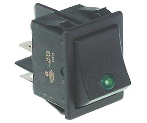 Bartscher Interrupteur à bascule 2 broches 250 V 16 A 2 NO Vert