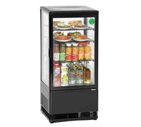 BARTSCHER - Mini vitrine réfrigérée 78L - Noir
