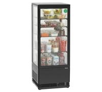 Vitrine Réfrigérée à Poser - 98 Litres - Blanche ou Noire - Bartscher Noir