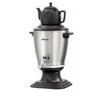Bartscher Samovar en acier inoxydable 3 2L 2 kW avec théière en grès 0 8L et arrêt automatique