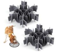 Bartuke Lot de 2 Gamelles Inserts pour Chien avec 9 Fort ventouses, gamelle Anti glouton Chien, Longueur réglable de 11,9 à 17,8 cm, pour Chiens de Petite et Moyenne Taille