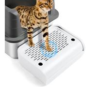 Bartuke Rampe d'escalier en Plastique pour Chat, pédale de Filtre à litière pour Chatons et Vieux Chats, Robot autonettoyant Automatique pour litière de Chat (Blanc)