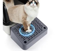 Bartuke Rampe pour bac à litière pour Chat, escalier surélevé pour Chat, pédale de Filtre à litière pour Chaton et Vieux Chats, Automatique autonettoyant (Gris foncé)