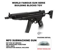 Bartungstène-Fusil Revolver De La Série",98k Mp5 Qbz95,Figurine Desert Eagle,Arme,Odor,Machine,Peut Tirer Des Balles,Briques,Jouets,"Odor - Type 597pcs Mp5 #B