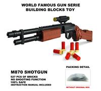 Bartungstène-Fusil Revolver De La Série",98k Mp5 Qbz95,Figurine Desert Eagle,Arme,Odor,Machine,Peut Tirer Des Balles,Briques,Jouets,"Odor - Type 527pcs M870 #A