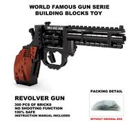 Bartungstène-Fusil Revolver De La Série",98k Mp5 Qbz95,Figurine Desert Eagle,Arme,Odor,Machine,Peut Tirer Des Balles,Briques,Jouets,"Odor - Type 300pcs Revolver #B