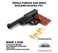 Bartungstène-Fusil Revolver De La Série",98k Mp5 Qbz95,Figurine Desert Eagle,Arme,Odor,Machine,Peut Tirer Des Balles,Briques,Jouets,"Odor - Type 118pcs Mark Iii #B