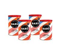 Barú Spiced Chai Latte - Pack de 4 x 250 g - Préparation instantanée au thé noir, cannelle, gingembre & cardamome - Vegan, naturel, sans arômes artificiels - 48 tasses - Fait main en Belgique