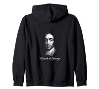 Baruch de Spinoza Philosophie Portrait rationaliste Sweat à Capuche