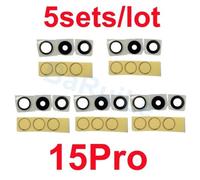 Baruile-Lot De 5 Lentilles De Caméra Arrière Avec Adhésif,Pour Iphone 15 Pro Max 14 Plus 13 Mini 12 11 Poly Xs Xsmaxx6 7p 8.5x 15pro.
