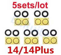 Baruile-Lot De 5 Lentilles De Caméra Arrière Avec Adhésif,Pour Iphone 15 Pro Max 14 Plus 13 Mini 12 11 Poly Xs Xsmaxx6 7p 8.5x 14 14plus.