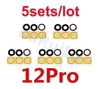Baruile-Lot De 5 Lentilles De Caméra Arrière Avec Adhésif,Pour Iphone 15 Pro Max 14 Plus 13 Mini 12 11 Poly Xs Xsmaxx6 7p 8.5x 12pro.