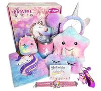 BARVERE Peluche Licorne avec Masque pour Les Yeux, Bandeau, Oreiller - Jouet Mignon pour Enfants de 3-12 Ans - Cadeau Fille de Noël et d'Anniversaire