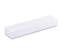 BARWALT Briques à frotter, taille 203 mm, brique à frotter blanche, grain 80, brique cannelée avec poignée, BWT70500